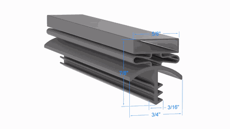 017403 by Strivide, Magnetic Gasket 31 5/8 x 83 1/2 Compatible with Bally 017403