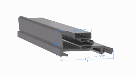 02-14579-0007 by Strivide, Magnetic Gasket 26 x 72 Compatible with Anthony Aftermarket 02-14579-0007