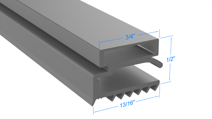 137C by Strivide, Magnetic Gasket 49 3/4 x 84 1/2 Compatible with Brown 137C