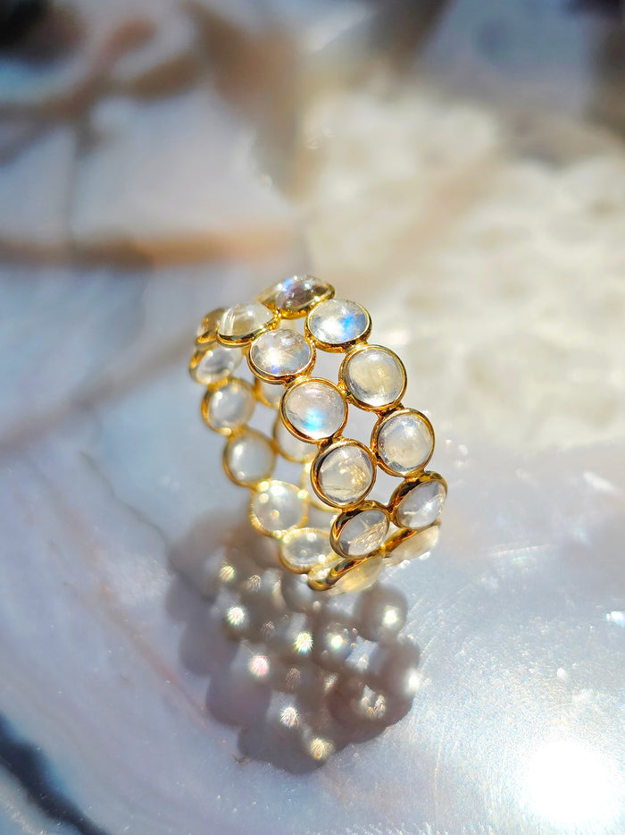 14k Yellow Gold Gemstone Stacking Ring | Indulgems | Clearance