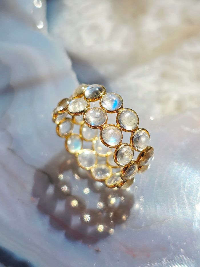 14k Yellow Gold Gemstone Stacking Ring | Indulgems | Clearance