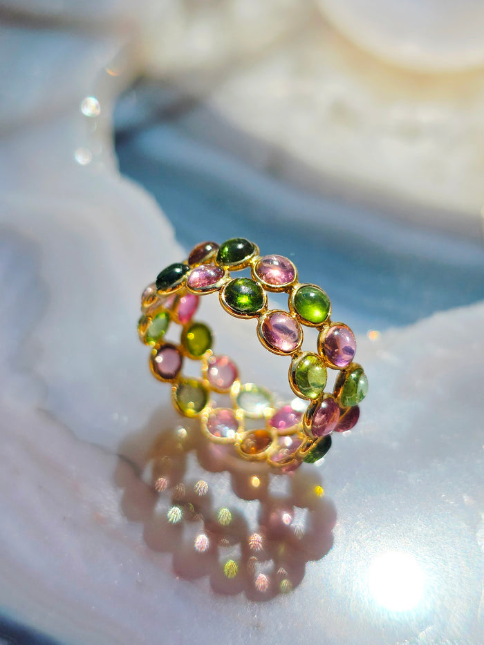 14k Yellow Gold Gemstone Stacking Ring | Indulgems | Clearance