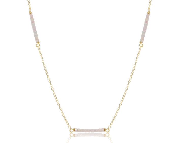 15" Choker Simplicity Chain Gold - Hope Bliss - Silky White