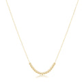 16" Necklace Gold - Beaded Bliss Small Gold