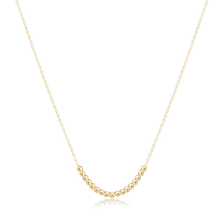 16" Necklace Gold - Beaded Bliss Small Gold