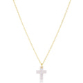 16" Necklace Gold - Blessed Crystal Charm