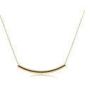 16" Necklace Gold - Bliss Bar Smooth Gold