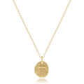 16" Necklace Gold - Inspire Small Gold Disc
