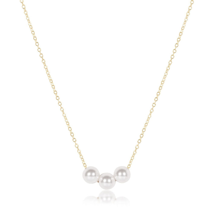 16" Necklace Gold - Joy Pearl