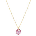 16" Necklace Gold - Reflection Small Charm - 02