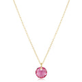 16" Necklace Gold - Reflection Small Charm - 10