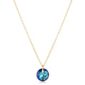 16" Necklace Gold - Reflection Small Charm - 12
