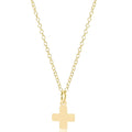 16" Necklace Gold - Signature Cross Gold Charm