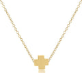 16" Necklace Gold - Signature Cross Gold