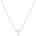 16" Necklace Gold - Signature Cross Small