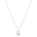 16" Necklace Sterling - Classic Sterling 8mm Charm