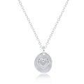 16" Necklace Sterling - Inspire Love Small Sterling Disc