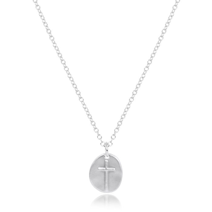 16" Necklace Sterling - Inspire Small Sterling Disc