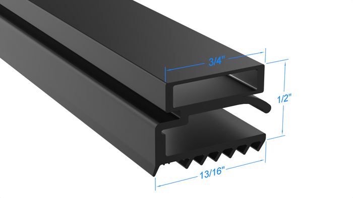 17020-2061 by Strivide, Magnetic Gasket 22 1/2 x 46 15/16 Compatible with Carter-Hoffman 17020-2061