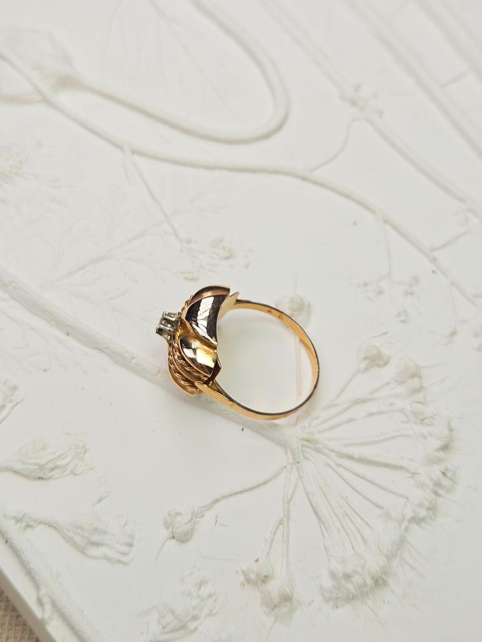 18k Solid Gold Antique French Diamond Ring 1, 2, 3 | Indulgems | Designs in Real Gold