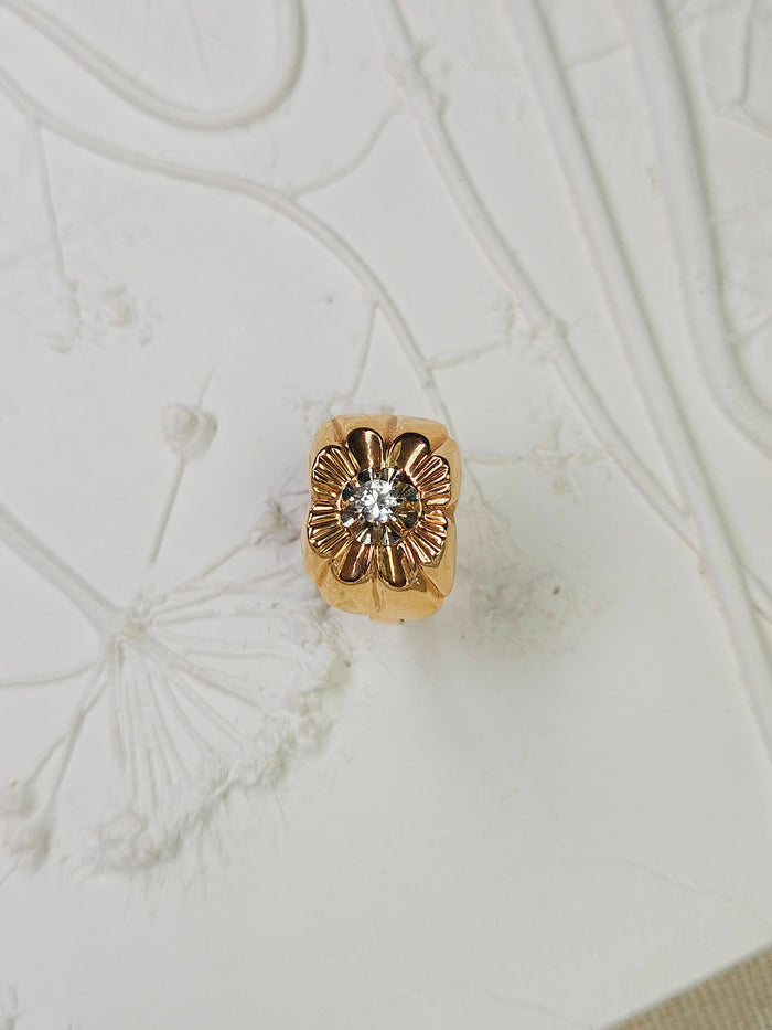18K Solid Gold French Antique Diamond Rings 4, 5, 6 | Indulgems | Designs in Real Gold