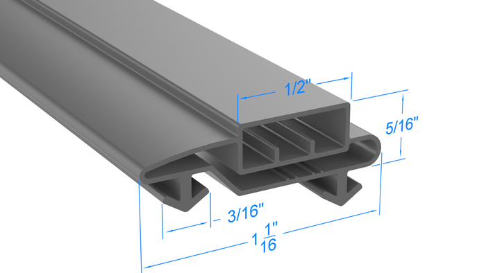 20-11389-0004 by Strivide, Magnetic Gasket 27 1/4 x 70 Compatible with Anthony Aftermarket 20-11389-0004