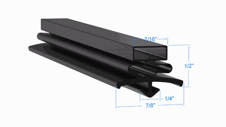 712-013C-02 by Strivide, Magnetic Gasket 25 x 53 1/2 Compatible with Beverage-Air 712-013C-02
