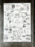 *ORIGINAL* framed ‘Disappear here’ A2 flash sheet