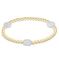 Admire Gem 3mm Gold Bracelet - Aquamarine
