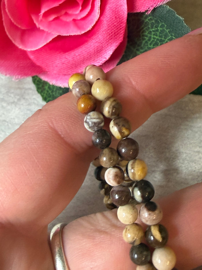 Bamboo Jasper 4mm bracelet