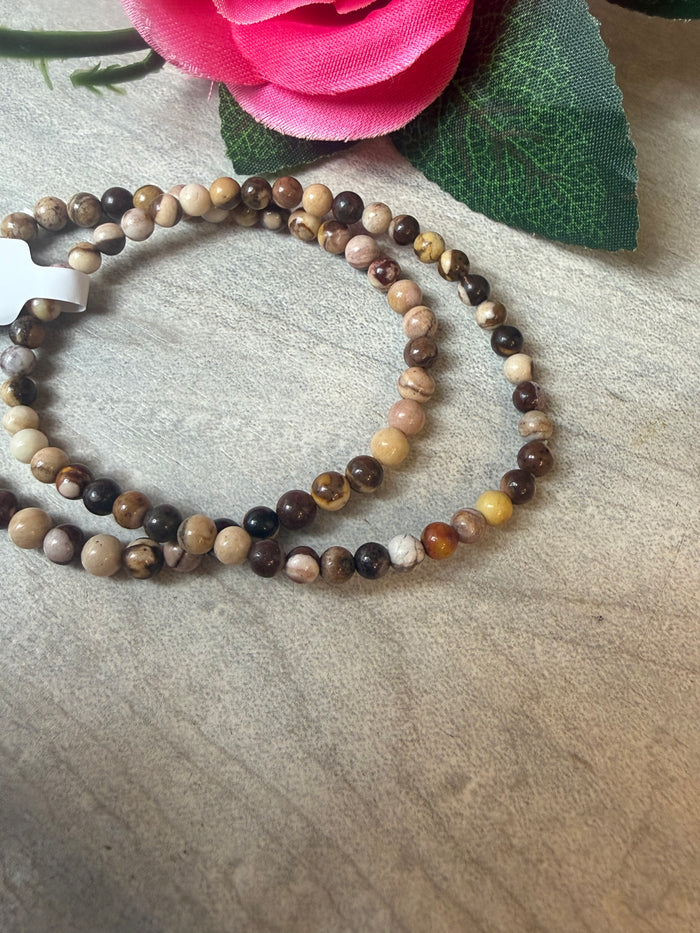Bamboo Jasper 4mm bracelet