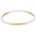Bliss Bar Pattern Pearl 3mm Bracelet