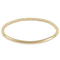 Bliss Bar Textured Gold 3mm Bracelet