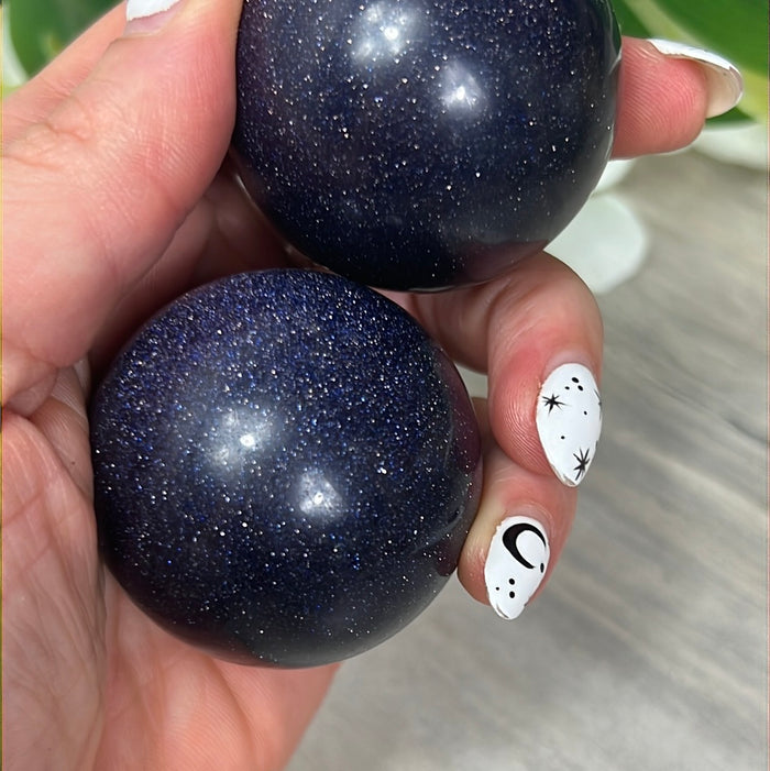 Blue Goldstone Sphere