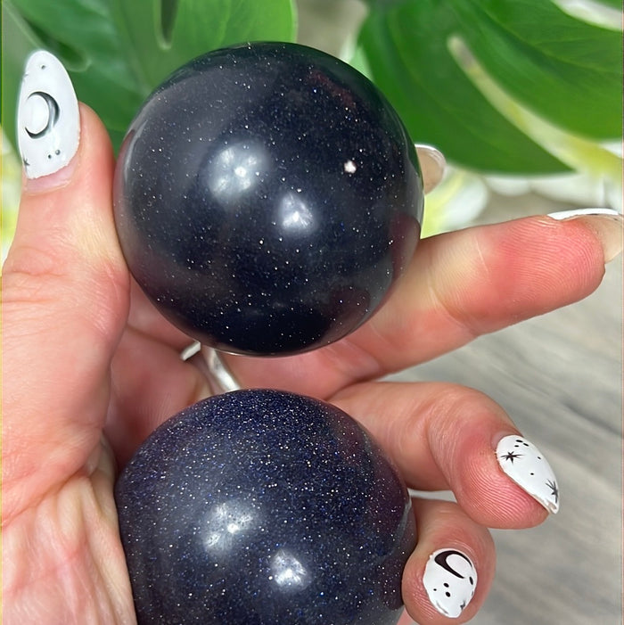 Blue Goldstone Sphere