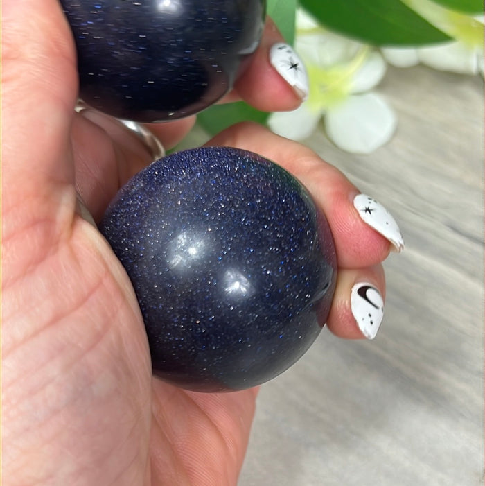Blue Goldstone Sphere