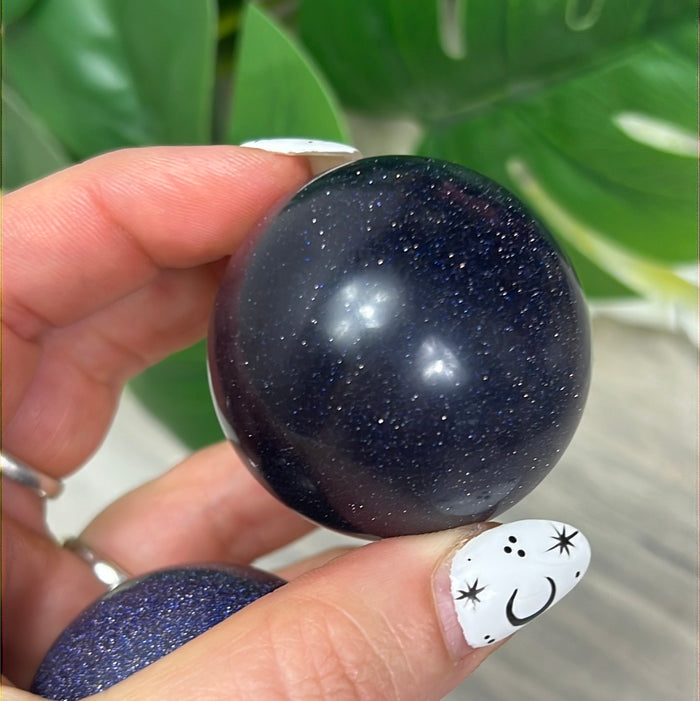Blue Goldstone Sphere