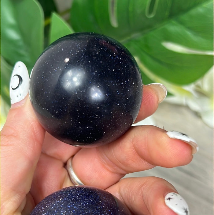 Blue Goldstone Sphere
