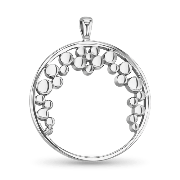 Bubbles Pendant - Silver - Without Chain Catherine Best