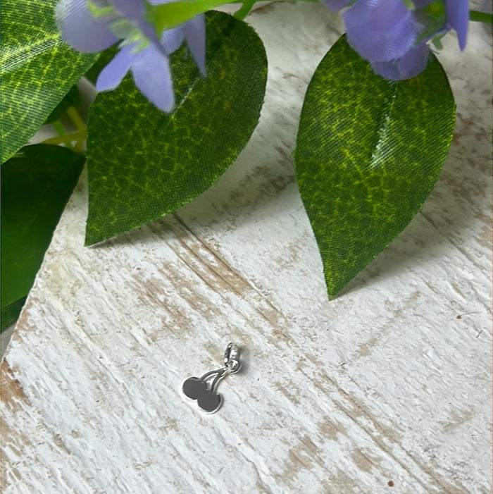 Cherries 925 Sterling Silver Pendant Charm