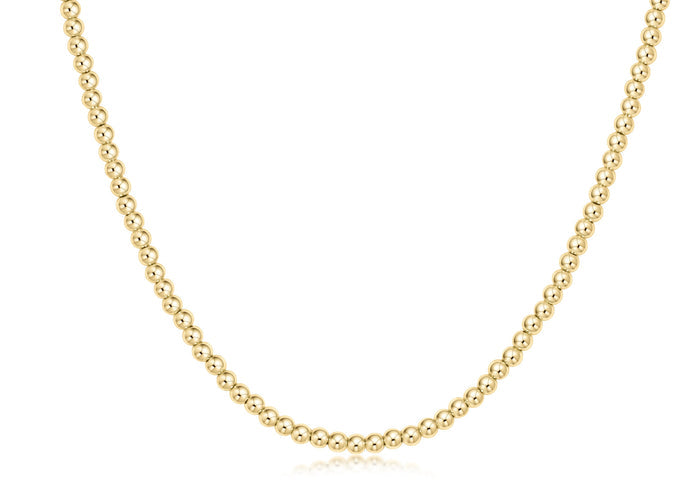 Choker Beaded - Classic Gold 3mm