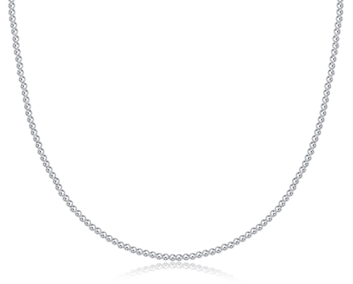 Choker Beaded - Classic Sterling 2mm