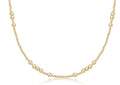 Choker Beaded - Hope Unwritten Gold 4mm