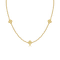 Choker Beaded - Signature Cross 2mm Gold - Gold