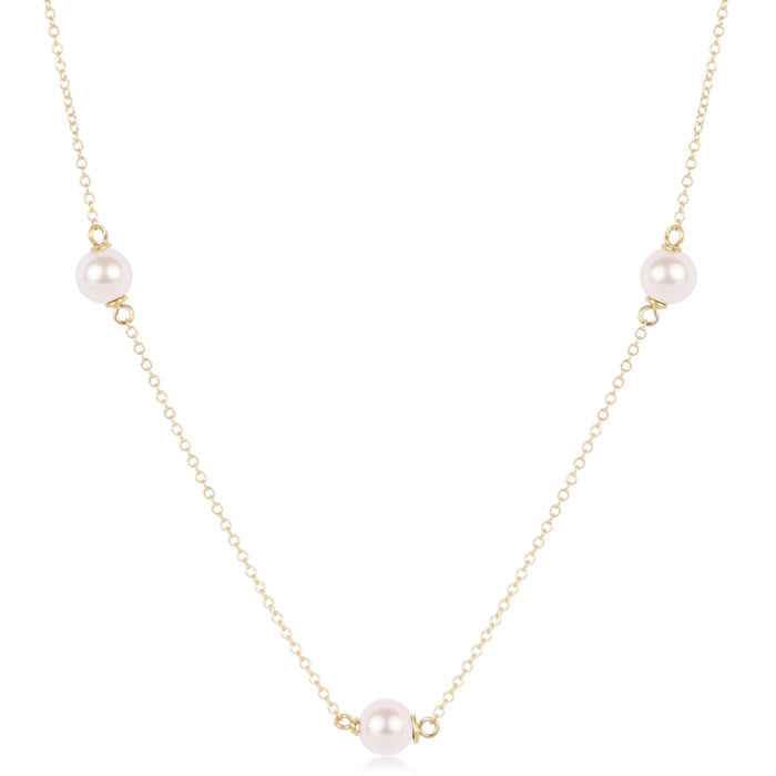 Choker Simplicity Chain Gold - Pearl 6mm