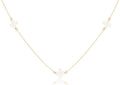 Choker Simplicity Chain Gold - Signature Cross Off-White