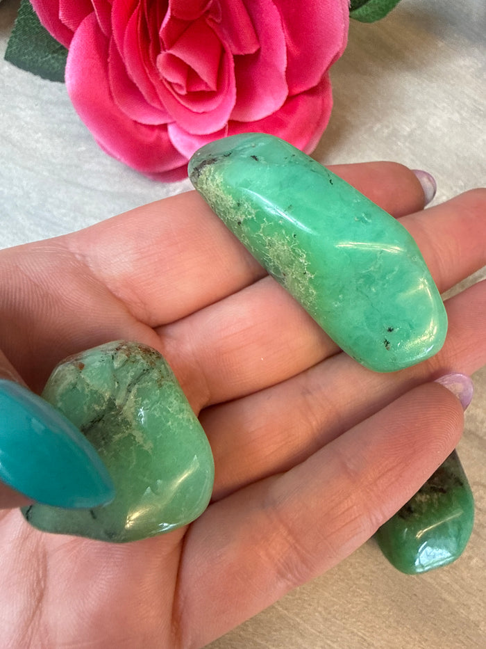 Chrysoprase Tumble Tumblestone