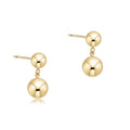 Classic 8mm Ball Drop Studs - Gold