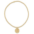 Classic Gold 2mm Bracelet - Inspire Small Gold Disc