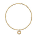 Classic Gold 2mm Bracelet - Love Small Gold Disc